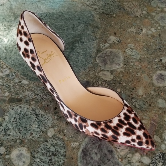 NWT Christian Louboutin Dyed Calf Fur Pumps - Picture 3 of 8